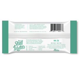 Stall Mates 60-Wipe Home Pack: Flushable and Hypoallergenic Moist Wipes Made in the USA. Unscented with Vitamin-E & Aloe, 100% Biodegradable