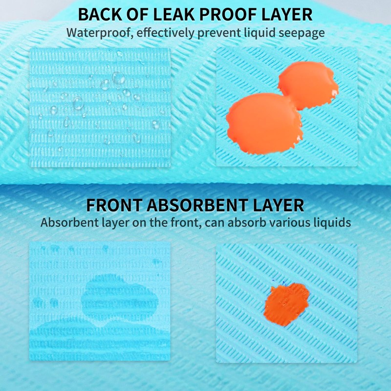 50pcs Disposable Nail Mats Foldable Nail Paper Towels for Table