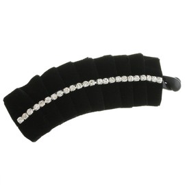 VINGTAINE H-917 Velvet Stone Banana Clip (L) Gathered Hair Clip Hair Accessory