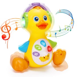 Baby Musical Duck Toy Dancing Crawling Tummy Time, Light Up Infant Toys 0-3-6 6-12 12-18 Months Gifts for 1 2 Year Old Boys Girls Baby Learning Development Toddler Toys Age 1-2