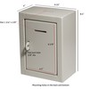 Metal Charity Collection Box Secure with Slot & Wall Mount