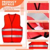 Tarpop Tarpop 60 Packs Safety Vests Pack High Visibility Construction