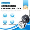 Fuyfa 3 Pack Combination cam Lock,Combi Cabinet Drawer Locks Security