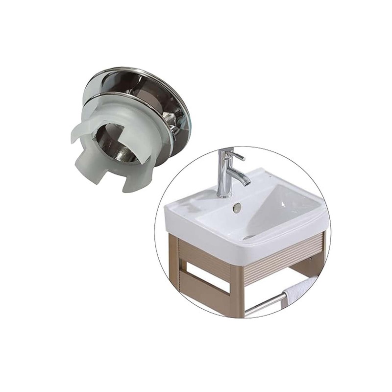Bathroom Sink Overflow Cover Basin Trim Brass Insert in Hole