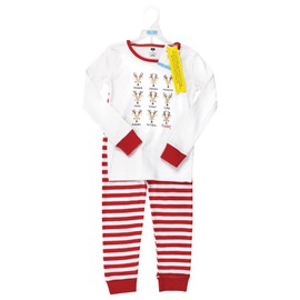 Hudson Baby Baby Cotton Pajama Set, Santas Reindeer, 12-18 Months