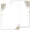 Christmas Letter Paper / Envelope Set with Green Branches and