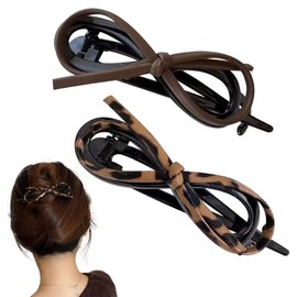 AEGYPIUS Flat Claw Clips for Women, 2 Pcs Flat Hair Clips for Thick Hair, Lay Flat Claw Clip, Flat Clip for Women