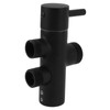 Shower Head Diverter Black Rustproof Leakproof Wall Mounted Shower Arm