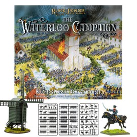 Wargames Delivered Black Powder - Epic Battles: Waterloo Campaign Blücher's Prussian Army Starter Set, Revolutionary War Tabletop Toy Soldiers for Miniature Wargaming by Warlord Games