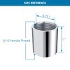 iFealClear Brass Pipe Fitting 1/2 inch G Female Thread, Shower