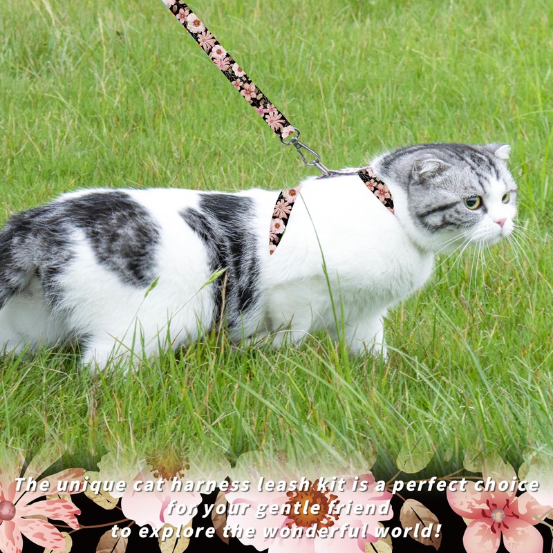 Seyezo Cat Harness and Leash Set, Adjustable Kitten Harness Escape