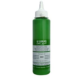 LUKAS CRYL Liquid Soft Body Acrylic Paint Professional Low Viscosity Acrylic Paint - 250 ml Bottle - Chrome Green Light