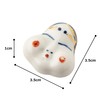 TAMAKI 箸置 おかめ 白 3.8×3.7×1.2cm 日本製 T-753606