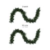 Papyrus 2 Pack of 9 ft Pre-Lit Carolina Pine Garland,
