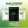 Smelly Proof Reusable Food Storage Bags, 15-Pack, Clear FLAT, 8.5x10