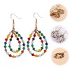 SAFIGLE 1 Pair Men Artificial Crystal Alloy Crystal Beaded Earrings