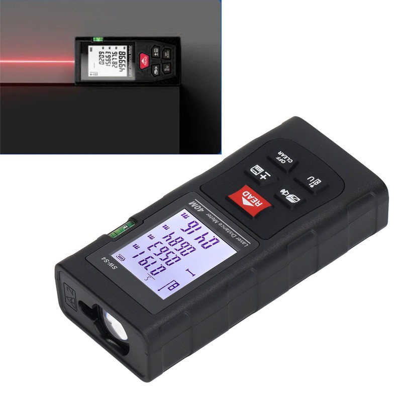 Laser Measure Distance Meter 40m Digital Display Tool for Construction