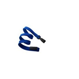 Royal Blue Flat Braid Breakaway Lanyard w/No Twist Wide Plastic Hook by Specialist ID, Sold Individually