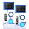 Vovamo Solar Pool Lights,Underwater IP68 Pool Lights with 8-Color Changing