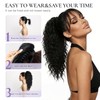 Curly Ponytail Extension with Clip, 45 cm Claw Clip Ponytail