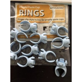 Pacdent Dental Prophy Paste Cup Plastic Rings Fingerhold Autoclavable 10pcs/Bg