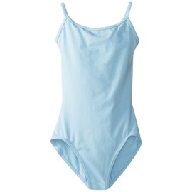 Capezio Big Girls' Classics Camisole Leotard with Adjustable Straps, Light Blue, Large