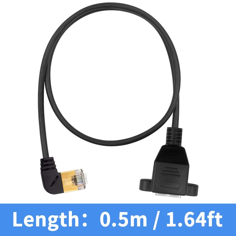 Duttek 90 Degree Ethernet Extend Cable, Cat 8 RJ45 Ethernet
