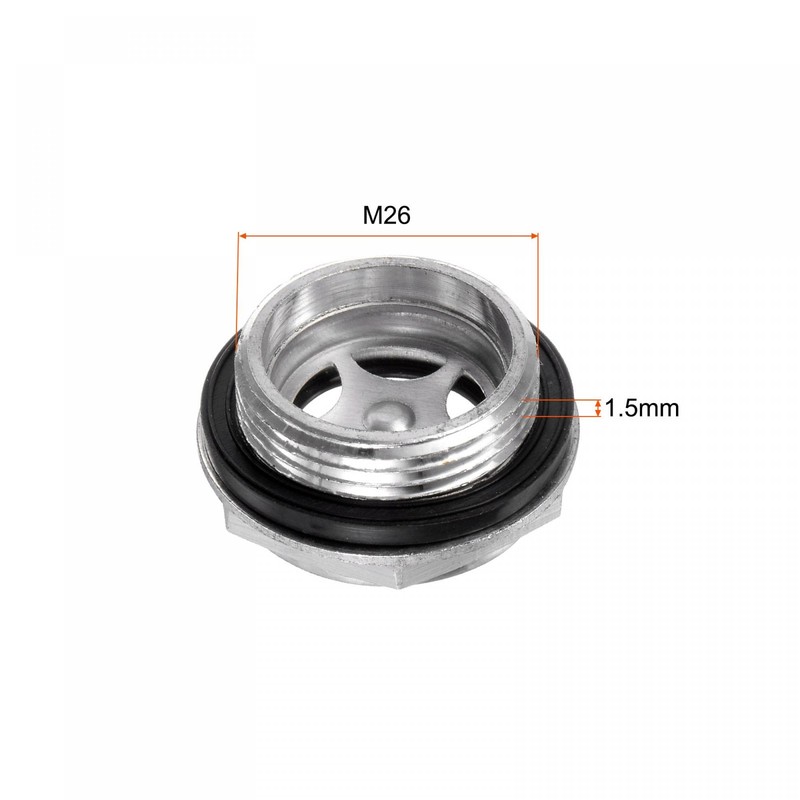 sourcing map Air Compressor Oil Level Indicator Sight Glass M26