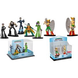 Funko Squad Go! DC Series Hawkgirl + Hawkman Figures HeroWorld Character Bundle Bane, Catwoman, Nightwing, The Riddler & Robin Exclusive Pack Adventure Cartoon Toy Super Action 2 Items