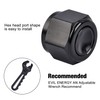 EVIL ENERGY 6AN Flare Cap Block off Fitting Plug Black