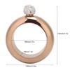 Astibym Bracelet Hip Flask, Funnel Bangle Diamond Alcoho Jug Bottle