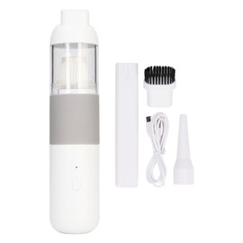 Handheld Vacuum Cordless Cleaner Rechargeable Mini 20K Pa Strong Suction Air Duster for Car Industrial Use White and Gray