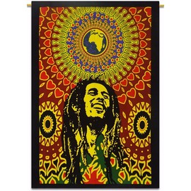 Rastogi Handicrafts Tapestry Hippie Tapestry, Hippy Mandala Bohemian Tapestries,Tapestry Wall Hanging Ethnic Decorative Multi Color SIZE - 30X40 INCH