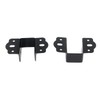 Coshar 4Pcs Heavy Duty Bed Rail Fittings Black Bed Frame