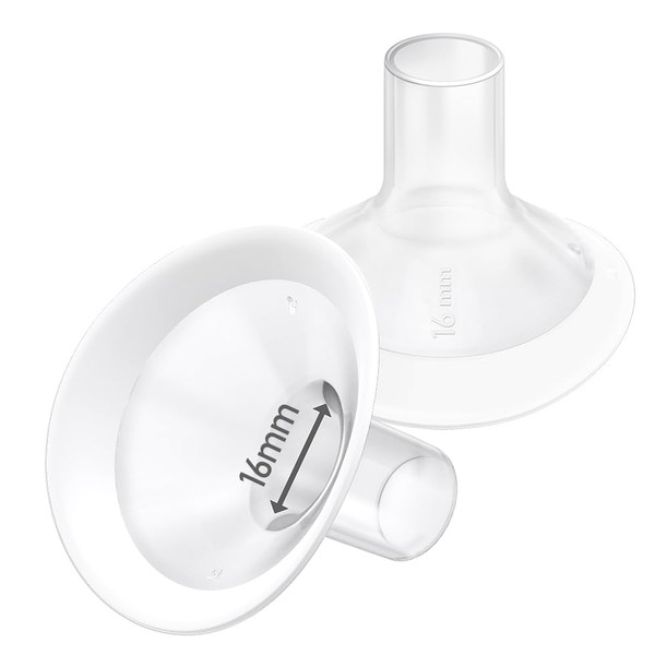 Pack of 2 16 mm Soft Breast Shields with 106