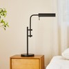 VONLUCE Rustic Desk Lamp, Adjustable Industrial Style Metal Table Lamp,