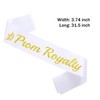 LXYXUUN Prom Royalty Sashes 6 Pack, Glitter Gold Black Prom
