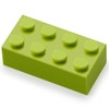 Feleph 2x4 Bricks, 320 Pieces, Yellow Green Pieces, Classic Building