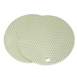 yueton 2PCS Silicone Trivet Mats Anti Scalding Pot Mat Insulated Honeycomb Dining Mat Honeycomb Heat Resistant Pot Pad Non Slip Dining Mat for Kitchen Pot Mat Cup Mat Multipurpose Hot Dish Mat