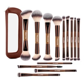 13pzs Brochas Maquillaje Profesional Con Bolsa De Cosméticos