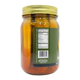 Atomic Dongs: Atomically Hot Pickles by Grill Your As Off - Spicy and Flavor-Packed Pickles with Habanero for a Bold Taste Adventure - Perfect Snack, Great on Sandwiches - 100% Veteran Owned - 16 oz