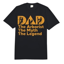 Dad Tree Arborist Myth Legend Fathers Day Daddy Papa Men Comfort Colors Adult Heavyweight T-Shirt