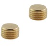 GZWZH 10PCS 1/4inch Hexagonal Threaded Plug All Copper Pipe End