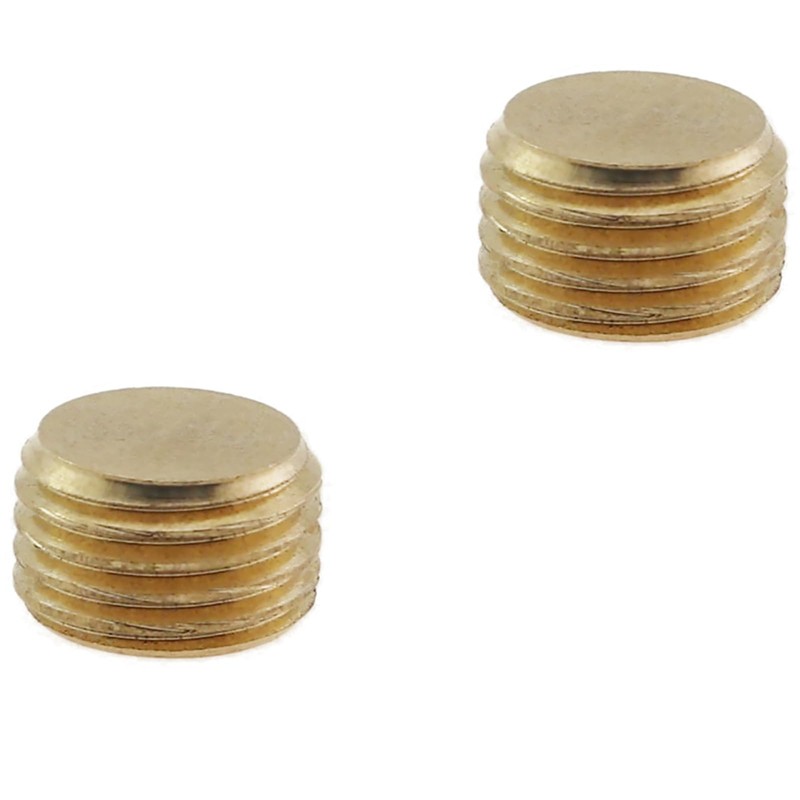 GZWZH 10PCS 1/4inch Hexagonal Threaded Plug All Copper Pipe End