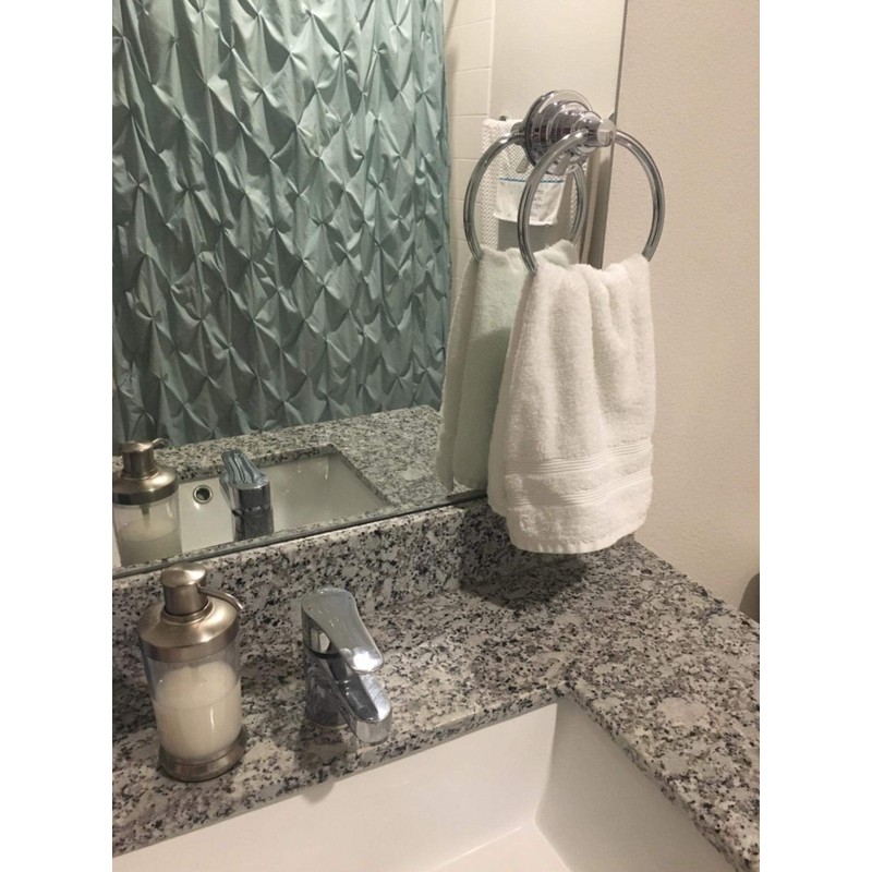 JiePai Vacuum Suction Towel Holder,Modern Shower Towel Ring,Washcloth Hand Towel