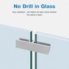 Gyykzz 4 Pack Railing Glass to Glass Clamp, 180 Degree