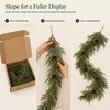 6FT Artificial Christmas Garland, Norfolk Pine with Berries and Pinecones