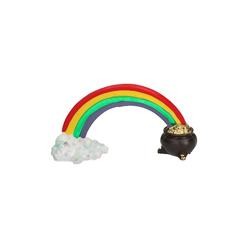 AB Tools Aquatic Aquarium Decor Rainbow Pot Of Gold Fish