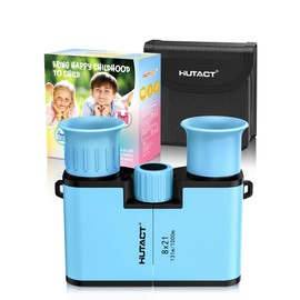 HUTACT Binoculars for Kids and Adults, 8x21 Waterproof Kids Binoculars for Outdoor Adventure, Bird Watching, Travel and Camping (Blue)