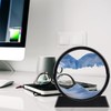 Moving Sand Art Picture in Motion Round Glass 3D Deep